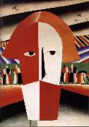 Kasimir Malevich Peasant-s head Sweden oil painting artist